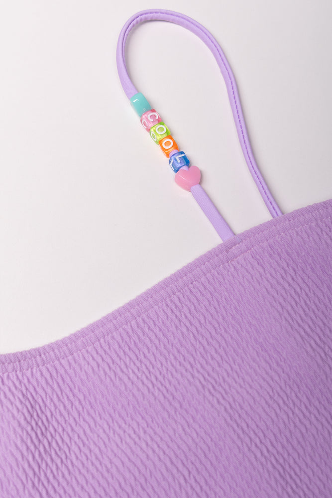 Two Piece Swimsuit Purple