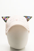 Cat Ears Peak Cap Light Pink