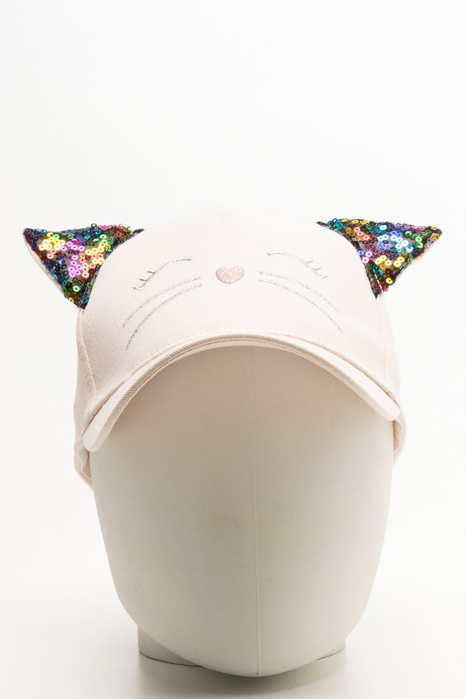 Cat Ears Peak Cap Light Pink