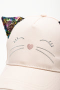 Cat Ears Peak Cap Light Pink (2)