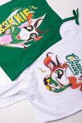 Bokkie 2 Pack T-Shirts Green And White (1)