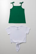 Bokkie 2 Pack T-Shirts Green And White (2)