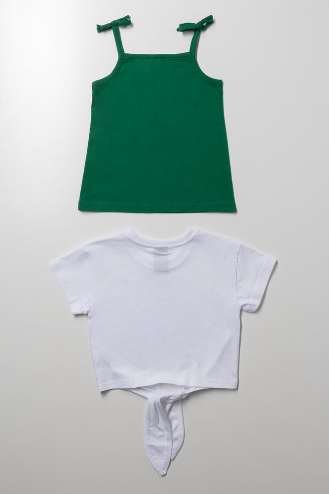 Bokkie 2 Pack T-Shirts Green And White (2)