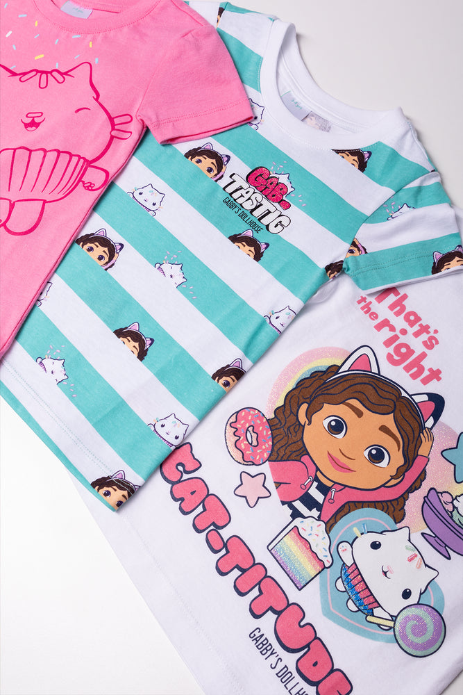 3 Pack Stripe Short Sleeve T-Shirts Multi (1)