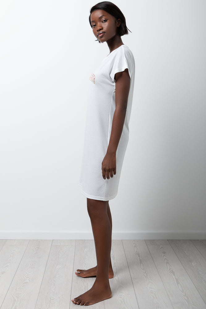 2 Pack Sleep Shirts White And Grey