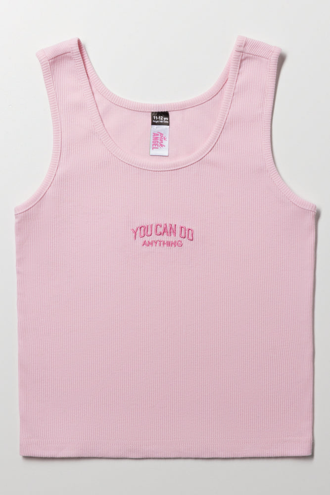 Rib Vest Pink