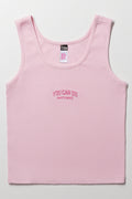 Rib Vest Pink