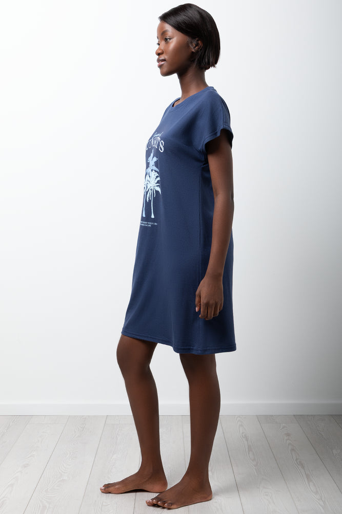 2 Pack Sleepshirts Navy And Blue