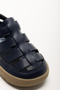 Caged Hybrid Sandals Navy (2)