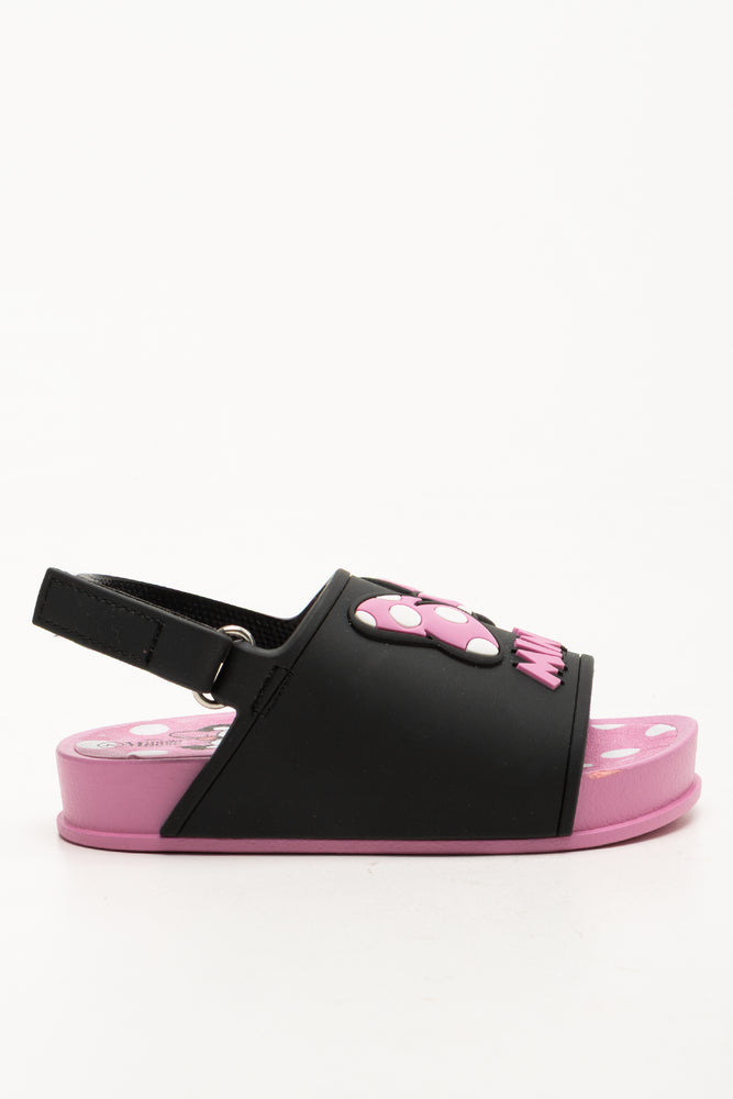 Minnie Mouse Slides Pink & Black