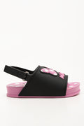 Minnie Mouse Slides Pink & Black (1)