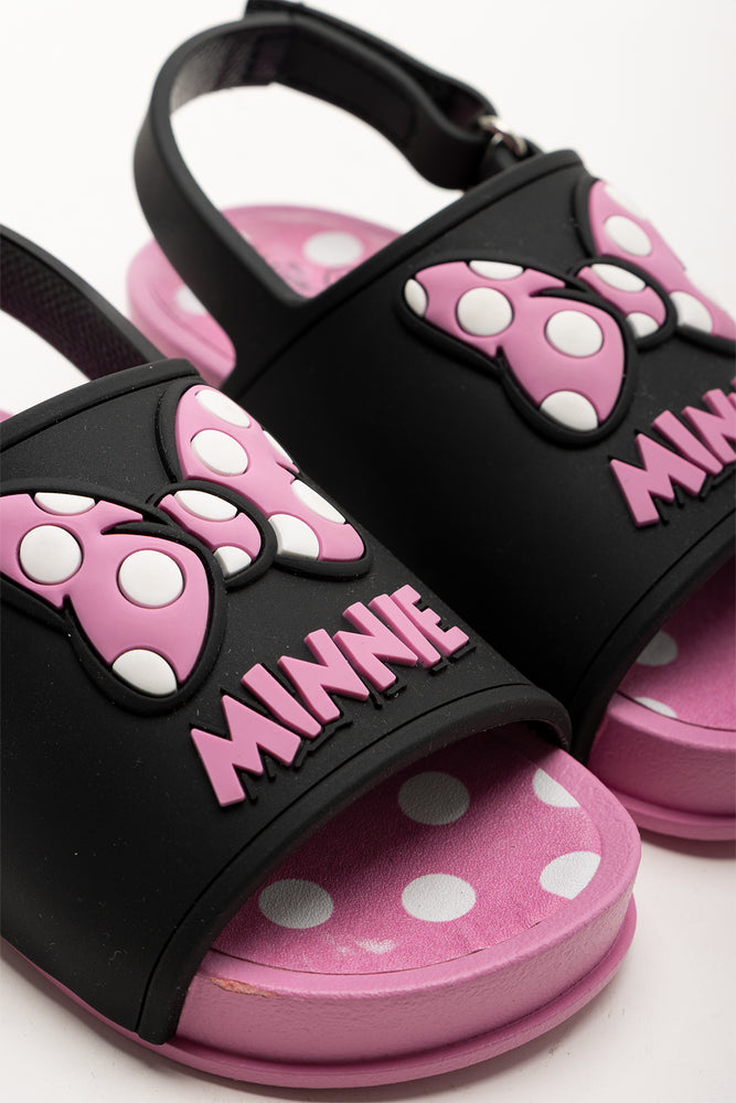 Minnie Mouse Slides Pink & Black (2)