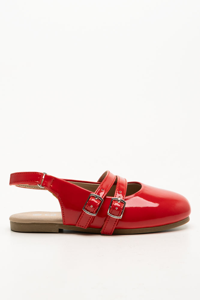 Sling Back Pumps Red