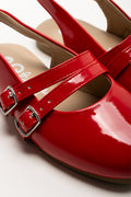 Sling Back Pumps Red (2)