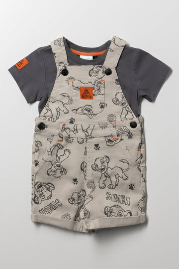 Lion King Dungaree Set Natural