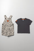 Lion King Dungaree Set Natural (2)