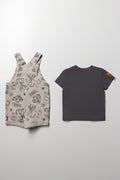 Lion King Dungaree Set Natural (3)