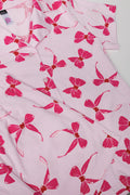 Button Through Pyjama Set Pink (1)