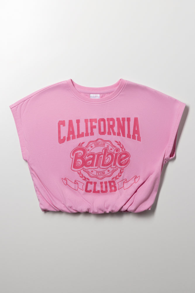 Barbie Elasticated Hem Top Pink