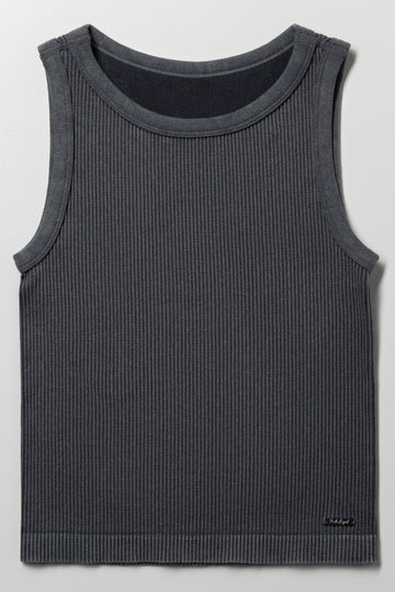 Seamless Vest Dark Grey