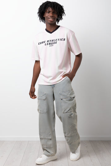 Cargo Denim Jeans Light Blue