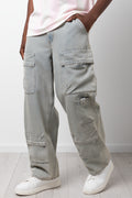 Cargo Denim Jeans Light Blue (1)