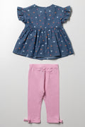 Denim Top & Leggings Set (2)