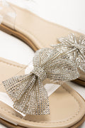 Sparkle Bow Sandals Natural (2)