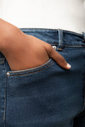 Distressed Bermuda Shorts Dark Blue (1)
