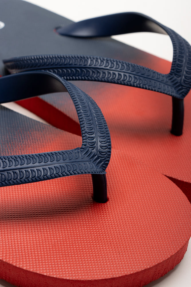 Ombre Flip Flops Red (2)