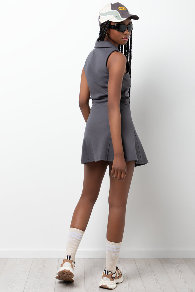 Flare Skirt Grey (2)