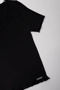 Seamless Short Sleeve T-Shirt Black (1)