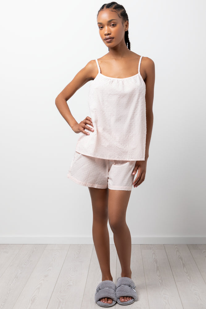 Cami And Shorts Pyjama Set Pink