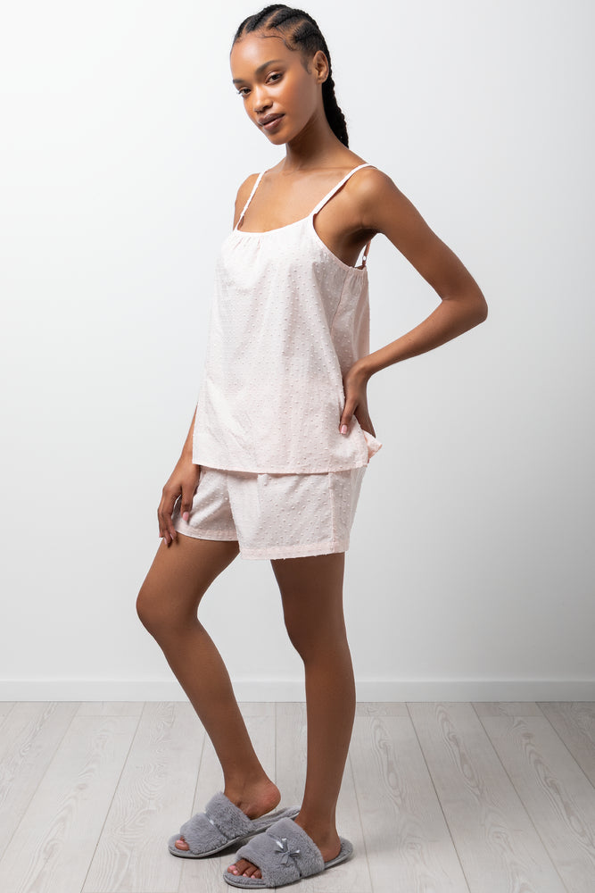 Cami And Shorts Pyjama Set Pink
