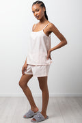 Cami And Shorts Pyjama Set Pink (1)
