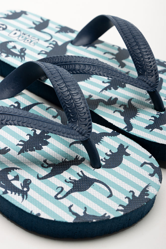 Dino Flip Flops Navy (2)