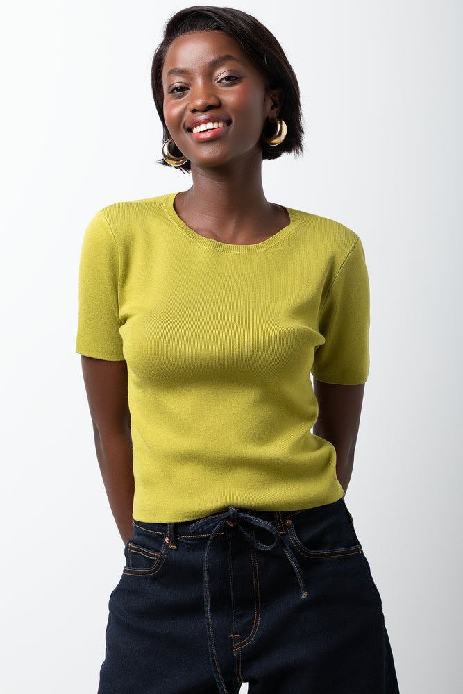 Short Sleeve Crew Neck T-Shirt Green