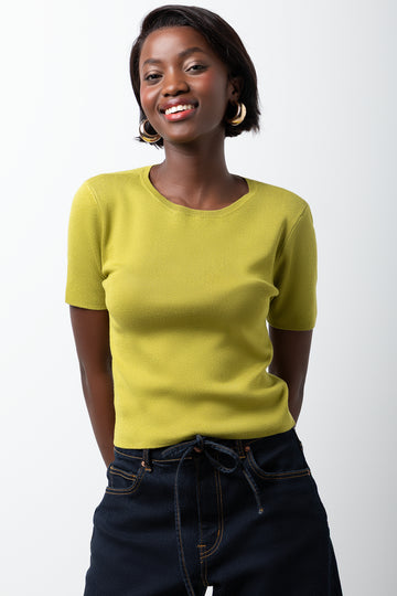 Short Sleeve Crew Neck T-Shirt Green