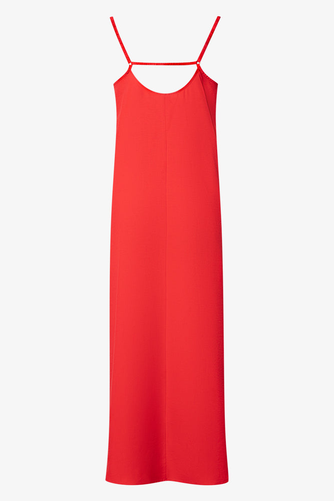 Maxi A-Line Dress Red (1)