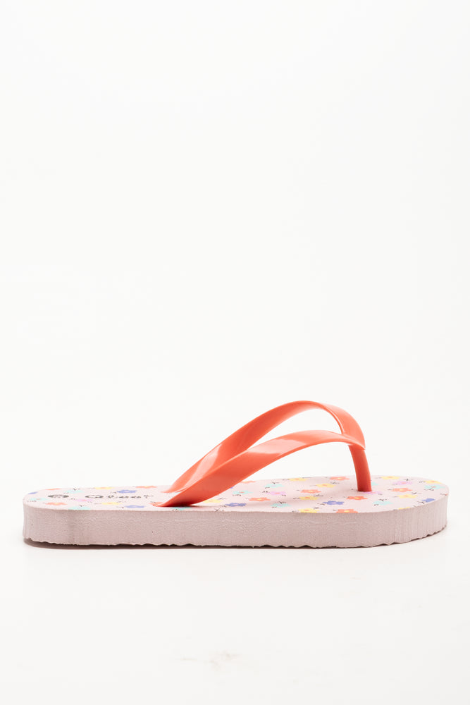 Flower Flip Flops Pink