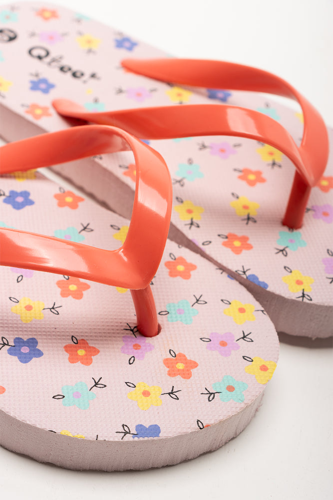 Flower Flip Flops Pink (2)