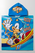Sonic Hooded Towel Blue