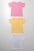 Lilo And Stitch 3 Pack T-Shirts Pink, Yellow And White (2)