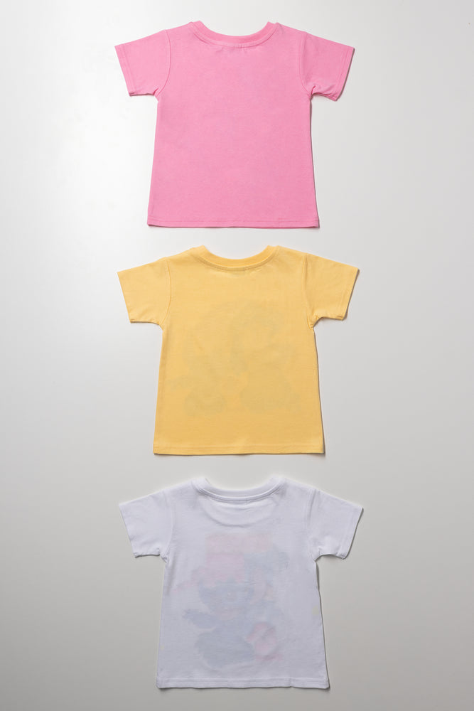 Lilo And Stitch 3 Pack T-Shirts Pink, Yellow And White (2)