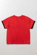 Mickey Mouse Short Sleeve T-Shirt Red (2)