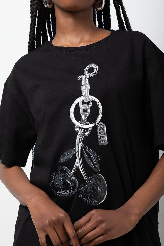 Oversized Short Sleeve T-Shirt Black (3)