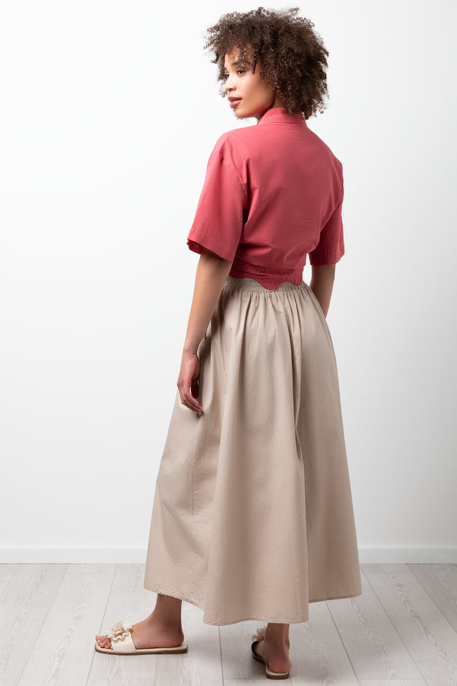 A-Line Skirt Natural (2)