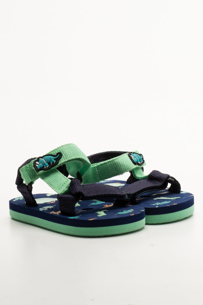 Dino Sandals Navy And Green