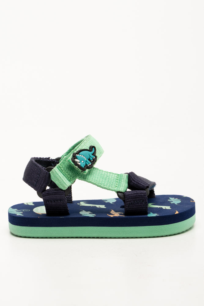 Dino Sandals Navy And Green (1)