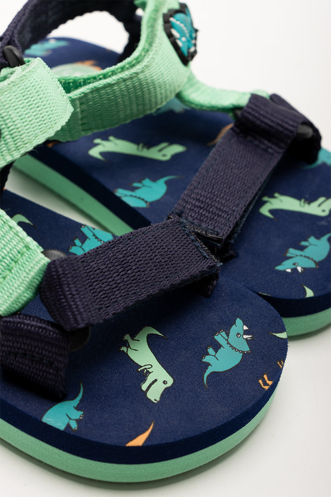 Dino Sandals Navy And Green (2)